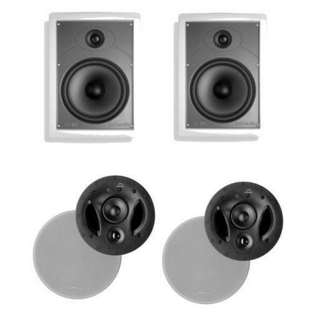 Polk Audio 70 Rt 3 Way In Ceiling Speaker Pair Plus A Polk Audio