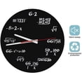 thumbnail image 5 of Reloj de pared acrílico, reloj de pared matemático creativo, diseño único, reloj divertido con fórmula matemática para aula, hogar, oficina, decoración moderna, 5 of 5