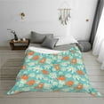 thumbnail image 6 of KLL Cute Sloth on Floral Tree Print Fleece Throw Blanket, Horizontal Fleece Bedding Cute Soft Blankets Comfy Fleece Flannel Plush Home Decor for Couch & Bed -50"x40", 6 of 9