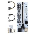 thumbnail image 1 of Riser PCI 1x a 16x shamjiam Extender Riser cable de extensión USB 3.0 con 13x LED para minería GPU, 1 of 9
