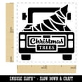 thumbnail image 2 of Christmas Tree Truck Self-Inking Rubber Stamp Ink Stamper - Black Ink - Small 1 Inch, 2 of 7
