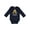 Navy, variant on My Godmother Loves Me Giraffe Boys or Girls Long Sleeve Baby Bodysuit