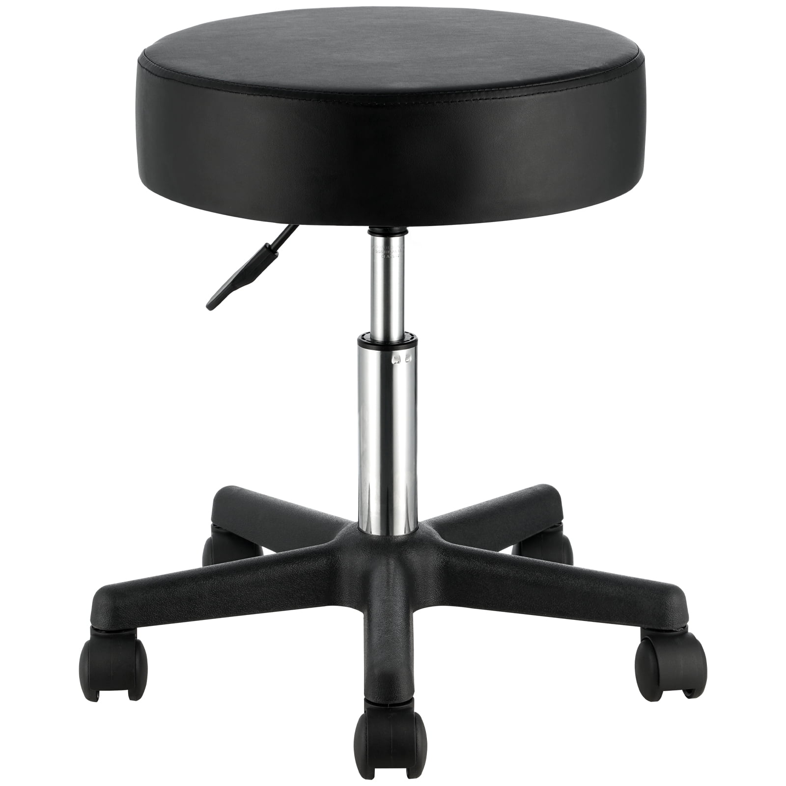 BENTISM Adult's Adjustable Salon, Bar Rolling Stool, Black