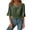 Army Green, variant on Staron Women's Casual V-Neck Tops Loose Three-Quarter Sleeve Blouses Solid Color Basic Comfy Relaxed T-Shirt, Red S