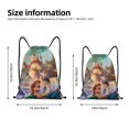 thumbnail image 4 of Bolsa con cordón clásica Ariel, plegable, para deportes, fitness, unisex, para viajes y deportes de playa, tamaño mediano, 4 of 8
