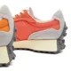 thumbnail image 4 of New Balance 327 U327WRC Gulf Red Sun Glow Orange Men Unisex Casual Shoes NB, 4 of 5