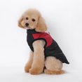 thumbnail image 3 of Chaqueta impermeable para perros pequeños, chaqueta acolchada gruesa de invierno para perros, ropa para cachorros (rojo M) Rojo Verde MX-0127981FYD, 3 of 5