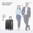 thumbnail image 3 of Maleta Samsonite Omni PC Hardside de 24 pulgadas, color negro, 3 of 7