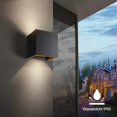 thumbnail image 4 of Apliques de pared cuadrados de aluminio, lámpara de pared LED con forma de cubo ajustable en ángulo para iluminación decorativa de interiores, accesorios de iluminación exterior a prueba de agua,, 4 of 7