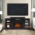 thumbnail image 2 of Real Flame Calie 67" Electric Fireplace TV Stand in Black, 2 of 6
