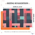 thumbnail image 6 of Yayeee Doormat for Indoor Entrance 32" x 20" Non Slippery Floor Rug, Pink Geometric, 6 of 8