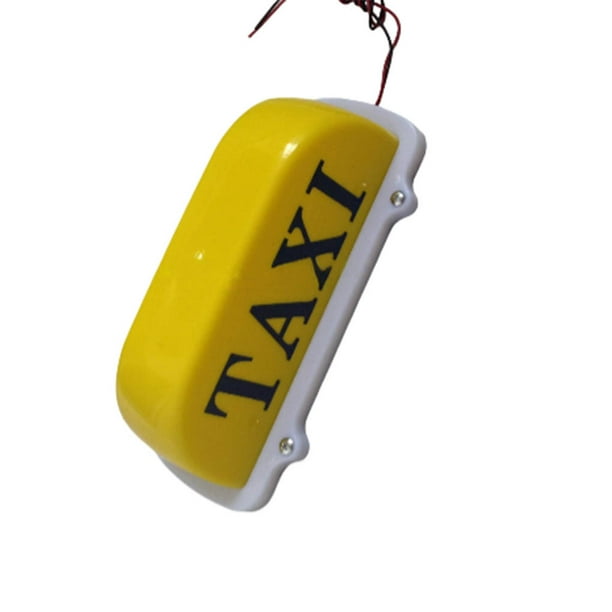 Sidaley Luz de Taxi con recargable, señal de techo para coche con Base magnética, lámpara indicadora de señal de pantalla Bombillas para automóviles