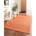 thumbnail image 2 of Unique Loom Everyday Shag Plush Area Rug 9' x 12' Rectangle in Terracotta, 2 of 2