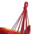thumbnail image 4 of Hamaca silla lona portátil cómoda rayas coloridas silla colgante cuerda columpio para interior BuyWeek Exterior, 4 of 8