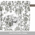 thumbnail image 6 of Farmhouse Flowers Kitchen Curtain Valances for Windows Farmhouse Short Curtains, Pastoral Vintage Leaf Spring Summer Rod Pocket Valance Curtain for Bedroom Cafe Living Room 42"x18", 6 of 8