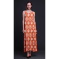 thumbnail image 4 of Bimba Robe Longue Sans Manches à Bretelles Spaghetti Imprimée Teinture sur Nœuds en Rayonne pour Femmes - Très Grande Taille, 4 of 4