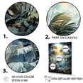 thumbnail image 3 of Designart "Moonlit Forest Of Palms" Plants Floater Framed Wall Decor, 3 of 5