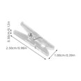 thumbnail image 2 of Set of 3 Mini Clothespins Pant Hangers with Clips Clear Spring Hanging Baby, 2 of 8