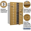 thumbnail image 2 of Salsbury Industries 4C Horizontal Mailbox 13-Door High Unit (48"), Double Column, 24 MB1 Doors, Aluminum, Front Load, Private Access, 2 of 5