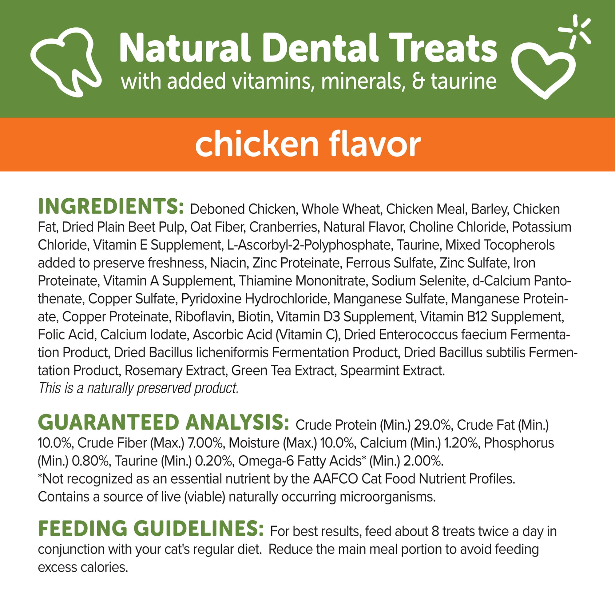 Wellness WHIMZEES Cat Dental Treats, Freshens Breath, Chicken Flavor, 4.5 oz Bag