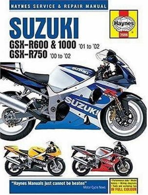 Pre-Owned Suzuki Gsx-r600 & 1000 '01 to '02 Gsx-r750 '00 to '02 (Haynes Service And Repair Manual) (Hardcover) 1859609864 9781859609866