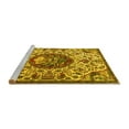 thumbnail image 2 of Ahgly Company Machine Washable Indoor Rectangle Animal Yellow Traditional Area Rugs, 5' x 7', 2 of 4