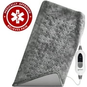 XXL Heating Pad for Back Pain / Sore Joints and Muscles - Fast Heating Technology for Moist and Dry Heat Therapy at Home - XXL Gray, 18 x 26 inches