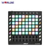 WORLDE PAD48 Portable USB MIDI Drum Pad Controller 48 RGB Backlit Pads 8 Knobs 16 Buttons 8 Sliders with USB Cable