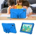 thumbnail image 4 of for Samsung Galaxy Tab A9+ 11.0" 2023 SM-X210 / SM-X215 / SM-X216B Case for Kids with 90° Rotatable Folding Butterfly Stand Shoulder Strap Cover Heavy Duty Protection for Tab A9+ 2023, Blue, 4 of 6
