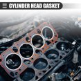 thumbnail image 2 of Junta de culata de cilindro 1PC de Unique Bargains adecuada para motor de 1.6L para Hyundai Accent 2012-2022 No.223112B003/223112B004, 2 of 7
