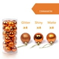 thumbnail image 4 of Christmas Gifts on Clearance SUWHWEA 1.18" 24Pcs Christmas Balls Ornaments for Xmas Christmas Tree 8 Style Shatterproof Christmas Decorations Hanging Ball on Clearance, 4 of 5