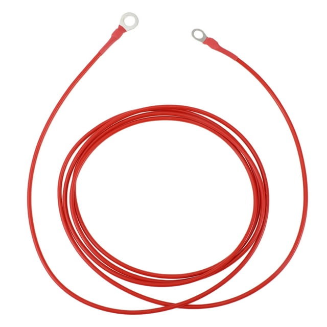Cable de inversor de batería de 270 cm 12 AWG 3/8" 5/16" Cable de batería de cobre estañado rojo OT Tipo 1 Pc