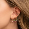 thumbnail image 3 of Strawberry Cartilage Ear Cuff Non Piercing Clip On Earring for Women CZ Fruit Huggie Hoops Earrings Wrap Cuffs, 3 of 6