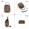 thumbnail image 3 of FORMRS Crossbody Bag for Women Quilted Travel Shoulder Cell Phone Purse with Chain Strap Handbag, Yellow Floral, 3 of 7