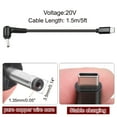 thumbnail image 2 of Cable de carga rápida PD USB C a DC de 5 pies 3.5mmx1.35mm 60W/20V Negro, 2 of 6