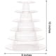 thumbnail image 2 of Soporte de torre para macarrones de 6 niveles, presentación elegante para niveles personalizables, soporte de plástico transparente para pasteles, magdalenas y postres, 2 of 5
