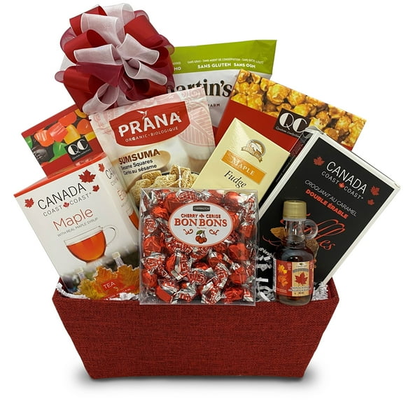 Sweet & Salty Gourmet - O' Canada Gift Basket for Christmas, Holiday, Thank-You, Congratulations