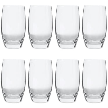 Mainstays Louisa Glass Drinkware Set, Set of 8, Clear