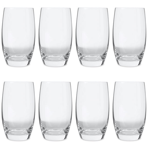 Mainstays Louisa Glass Drinkware Set, Set of 8, Clear