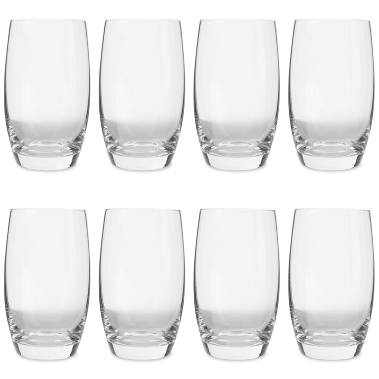 Highball Drinking Glasses with Weighted Base, 18 oz, 8-Piece photo 1