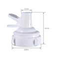 thumbnail image 3 of Válvula Dispensadora de Agua de Plástico Blanca para Botella Repuesto Grifo Rápido, 3 of 3