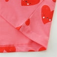 thumbnail image 4 of WIBACKER 2-7T Toddler Girls Short Sleeve Dress Hearts Cotton Casual Summer Jersey Dresses with Pockets, 4 of 7