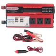 thumbnail image 1 of 500W Car Inverter with 3 AC110V US Sockets 4 USB Ports LCD Display Modified Sine Wave Inverter Converter 24V DC20‑30V Adjustable, 1 of 22