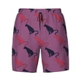 thumbnail image 4 of Lsque Mens Swim Trunks Leopard Print Pattern - Bathing Suit Compression Liner - Beach Swim Shorts Swimwear - (S-3XL) - Stretch Quick Dry -Large, 4 of 9