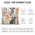 thumbnail image 5 of SHANXI Square Throw Pillow Covers Colorful Flowers Pillow Cases Decorative for Home Bedroom Sofa Floral Seamless Pattern Design Pillowcases Standard Size 22x22in, 5 of 5