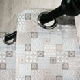 thumbnail image 4 of Ambesonne East Grommet Curtain, Oriental Checkered Motif, 50" x 54", Grey Tan Taupe, 4 of 6