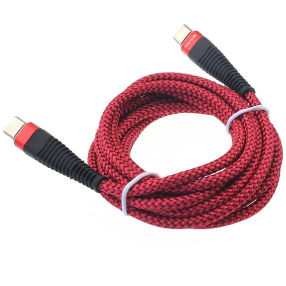10ft PD Cable Type-C to USB-C for Samsung Galaxy S24/S25/Plus/Ultra/FE - Charger Cord Power Wire Sync Braided for Galaxy S24/S25/Plus/Ultra/FE