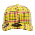 thumbnail image 2 of Decky 6017 6 Panel Mid Profile Structured Plaid Trucker Hat-105/White, 2 of 5