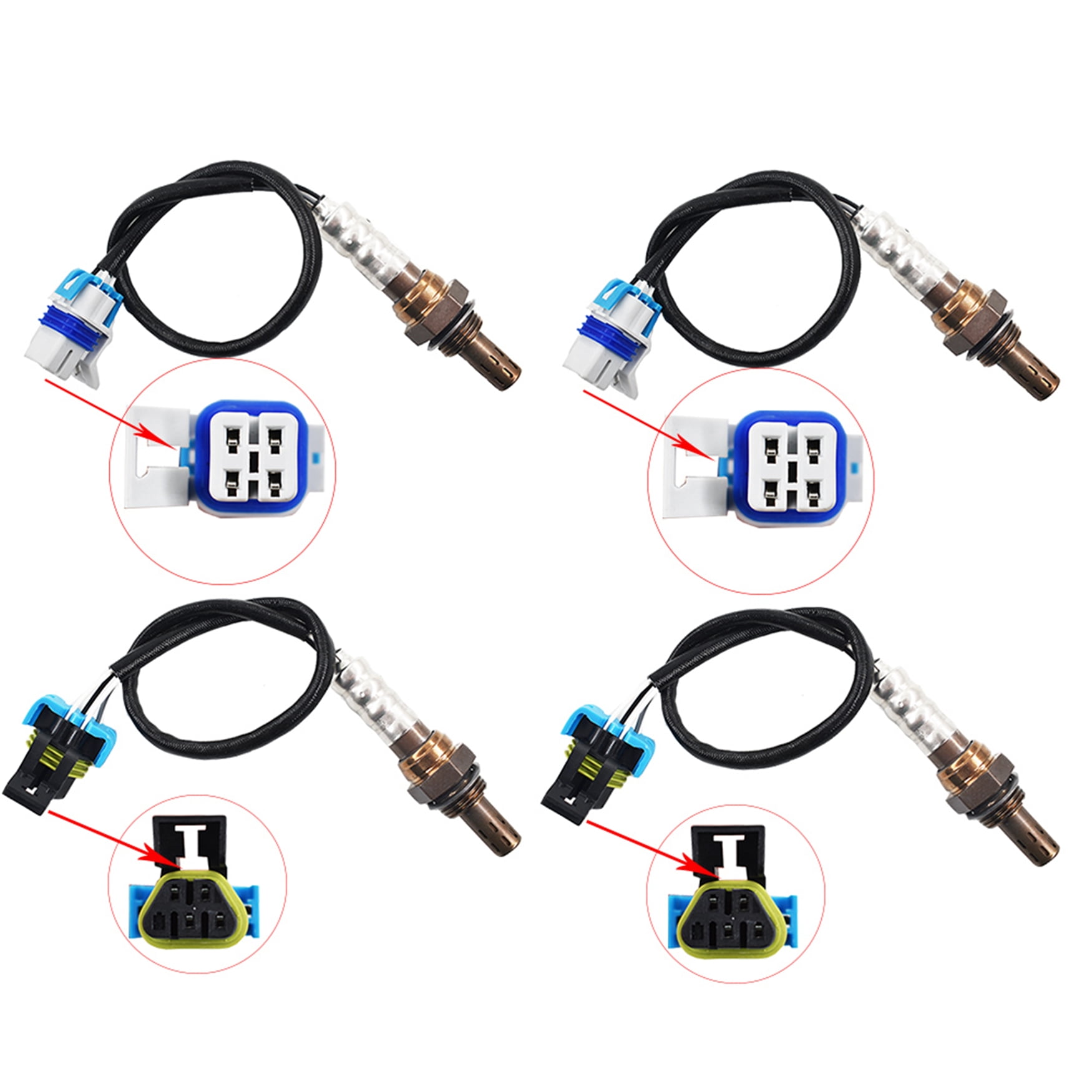 234-4407 2* Oxygen Sensors For 03-06 Chevrolet Silverado 1500 4.8L Up/Downstream