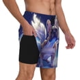 thumbnail image 2 of Balery Night Sky Winged French Bulldog Bañador para hombre, shorts de playa de secado rápido con entrepierna y forro de compresión-3X-Large, 2 of 6